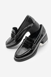 Kadın Loafer Günlük Topuklu Ayakkabı Nufit - Siyah