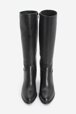 Kadın Topuklu Çizme Socite - Siyah