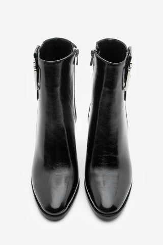 Kadın Tokalı Topuklu Bot Linate - Siyah