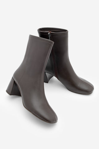 Kadın Topuklu Bot Nonas - Kahve