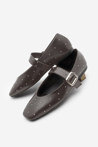 Kadın Zımbalı Babet Velona - Kahve