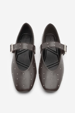 Kadın Zımbalı Babet Velona - Kahve