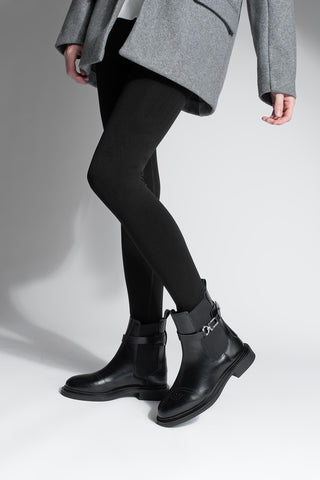 Kadın Tokalı Günlük Bot Apade - Siyah