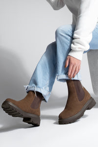 Kadın Lastikli Günlük Bot Rupit - Kahve Süet