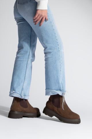 Kadın Lastikli Günlük Bot Rupit - Kahve Süet