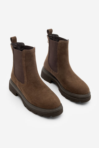 Kadın Lastikli Günlük Bot Rupit - Kahve Süet