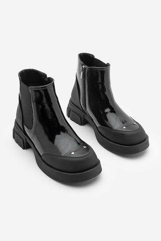 Kadın Günlük Bot Pevara - Siyah Rugan