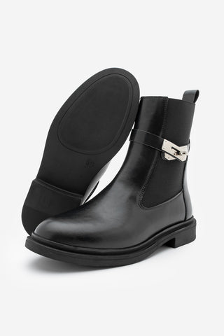 Kadın Tokalı Günlük Bot Ondiz - Siyah