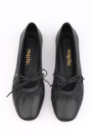 Kadın Hakiki Deri Babet Livona - Siyah