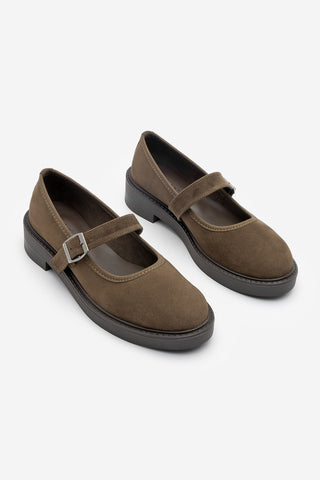 Kadın Loafer Günlük Ayakkabı Norgi - Kahve Süet