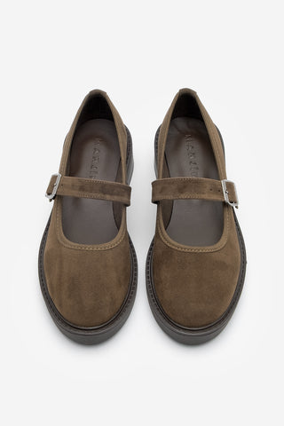 Kadın Loafer Günlük Ayakkabı Norgi - Kahve Süet