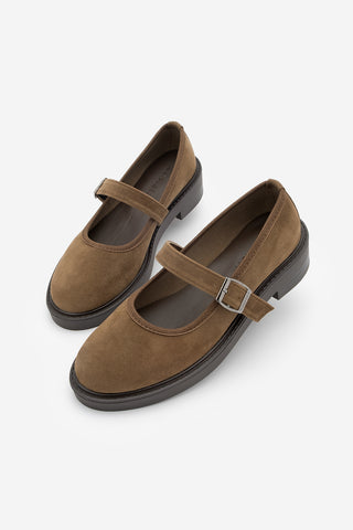 Kadın Loafer Günlük Ayakkabı Norgi - Taba Süet