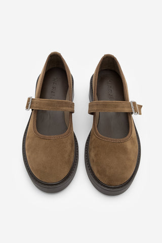 Kadın Loafer Günlük Ayakkabı Norgi - Taba Süet