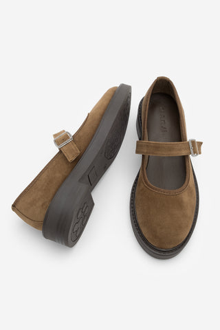 Kadın Loafer Günlük Ayakkabı Norgi - Taba Süet