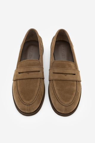 Kadın Loafer Günlük Ayakkabı Benif - Taba Süet