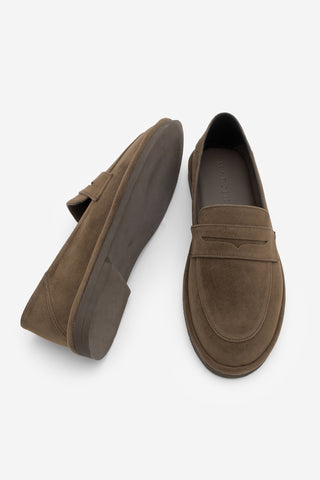 Kadın Loafer Günlük Ayakkabı Riston - Kahve Süet