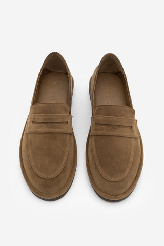 Kadın Loafer Günlük Ayakkabı Riston - Taba Süet