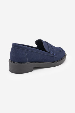 Kadın Loafer Günlük Ayakkabı Fonle - Lacivert Süet