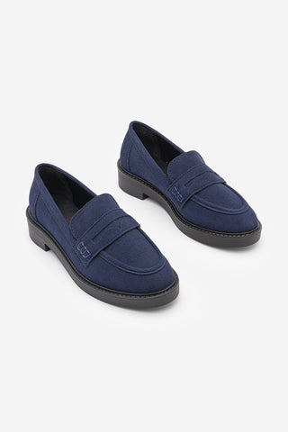 Kadın Loafer Günlük Ayakkabı Fonle - Lacivert Süet