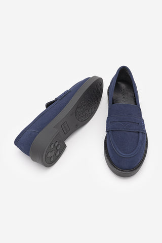 Kadın Loafer Günlük Ayakkabı Fonle - Lacivert Süet
