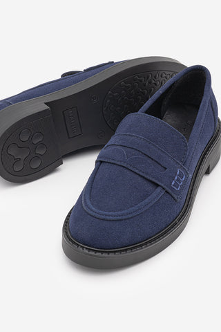 Kadın Loafer Günlük Ayakkabı Fonle - Lacivert Süet