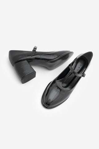 Kadın Loafer Günlük Topuklu Ayakkabı Vikas - Siyah Croco