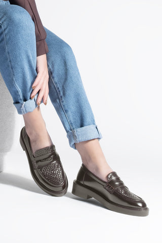 Kadın Loafer Günlük Ayakkabı Vebul - Kahve