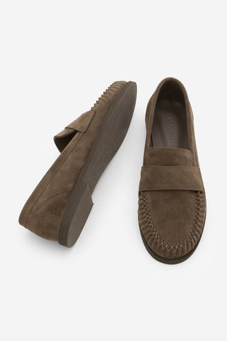 Kadın Loafer Günlük Ayakkabı Margos - Kahve Süet
