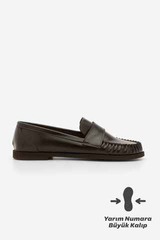 Kadın Loafer Günlük Ayakkabı Margos - Kahve
