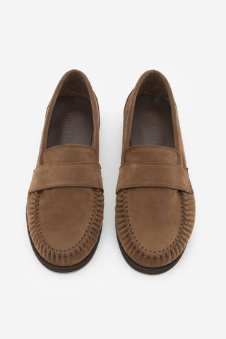 Kadın Loafer Günlük Ayakkabı Margos - Taba Süet