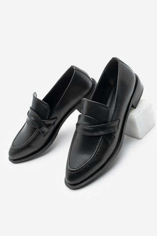 Kadın Loafer Günlük Ayakkabı Mendi - Siyah