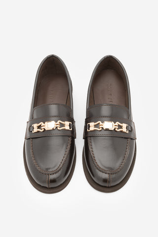 Kadın Loafer Tokalı Günlük Ayakkabı Zamira - Kahve