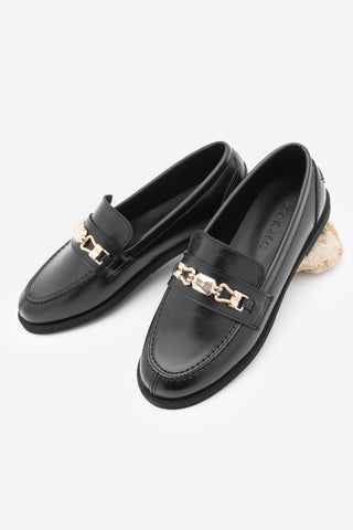 Kadın Loafer Tokalı Günlük Ayakkabı Zamira - Siyah