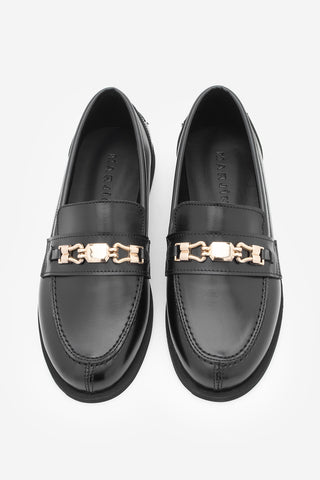 Kadın Loafer Tokalı Günlük Ayakkabı Zamira - Siyah