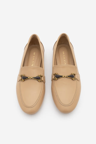 Kadın Loafer Tokalı Günlük Ayakkabı Tavelo - Bej