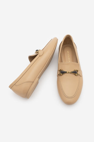 Kadın Loafer Tokalı Günlük Ayakkabı Tavelo - Bej