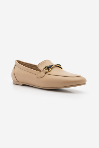 Kadın Loafer Tokalı Günlük Ayakkabı Tavelo - Bej