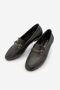 Kadın Loafer Tokalı Günlük Ayakkabı Tavelo - Kahve