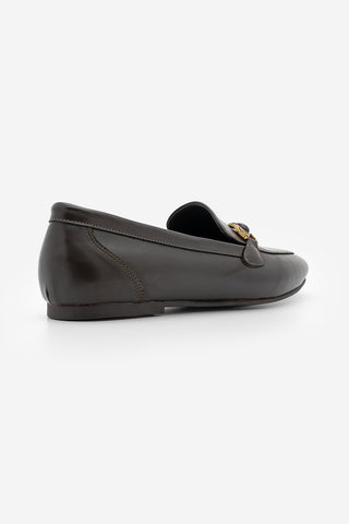Kadın Loafer Tokalı Günlük Ayakkabı Tavelo - Kahve