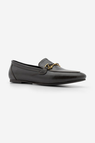 Kadın Loafer Tokalı Günlük Ayakkabı Tavelo - Kahve