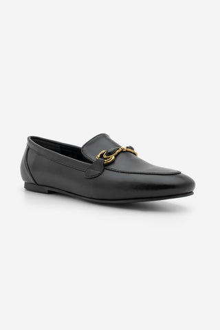 Kadın Loafer Tokalı Günlük Ayakkabı Tavelo - Siyah