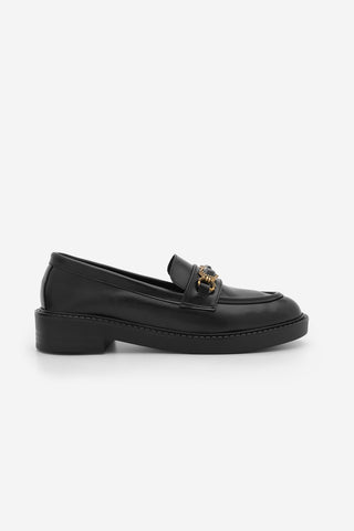 Kadın Loafer Taşlı Günlük Ayakkabı Egano - Siyah
