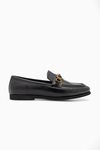 Kadın Loafer Taşlı Günlük Ayakkabı Savira - Siyah