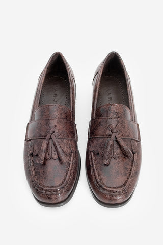 Kadın Loafer Püsküllü Günlük Ayakkabı Loriza - Kahve