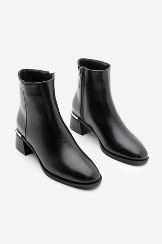 Kadın Topuklu Bot Lumbi - Siyah