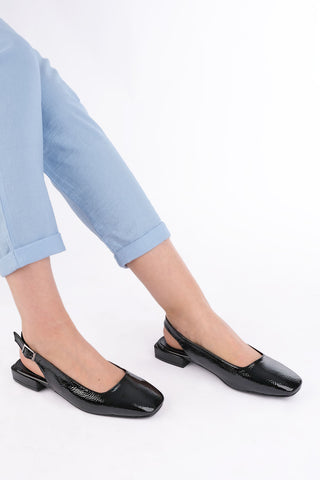 Kadın Babet Nivaz - Siyah Rugan