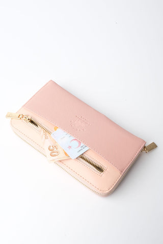 Kadın Telefon Bölmeli Cüzdan Nolena - Pudra