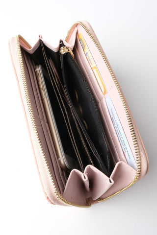 Kadın Telefon Bölmeli Cüzdan Nolena - Pudra