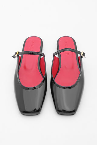 Kadın Günlük Terlik Bizam - Siyah Rugan