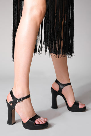 Kadın Platform Topuklu Ayakkabı Rikva - Siyah